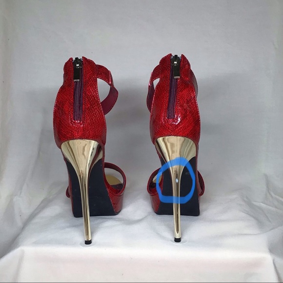 Anne Michelle, Socialite, Red heels, size 6 - Picture 2 of 5